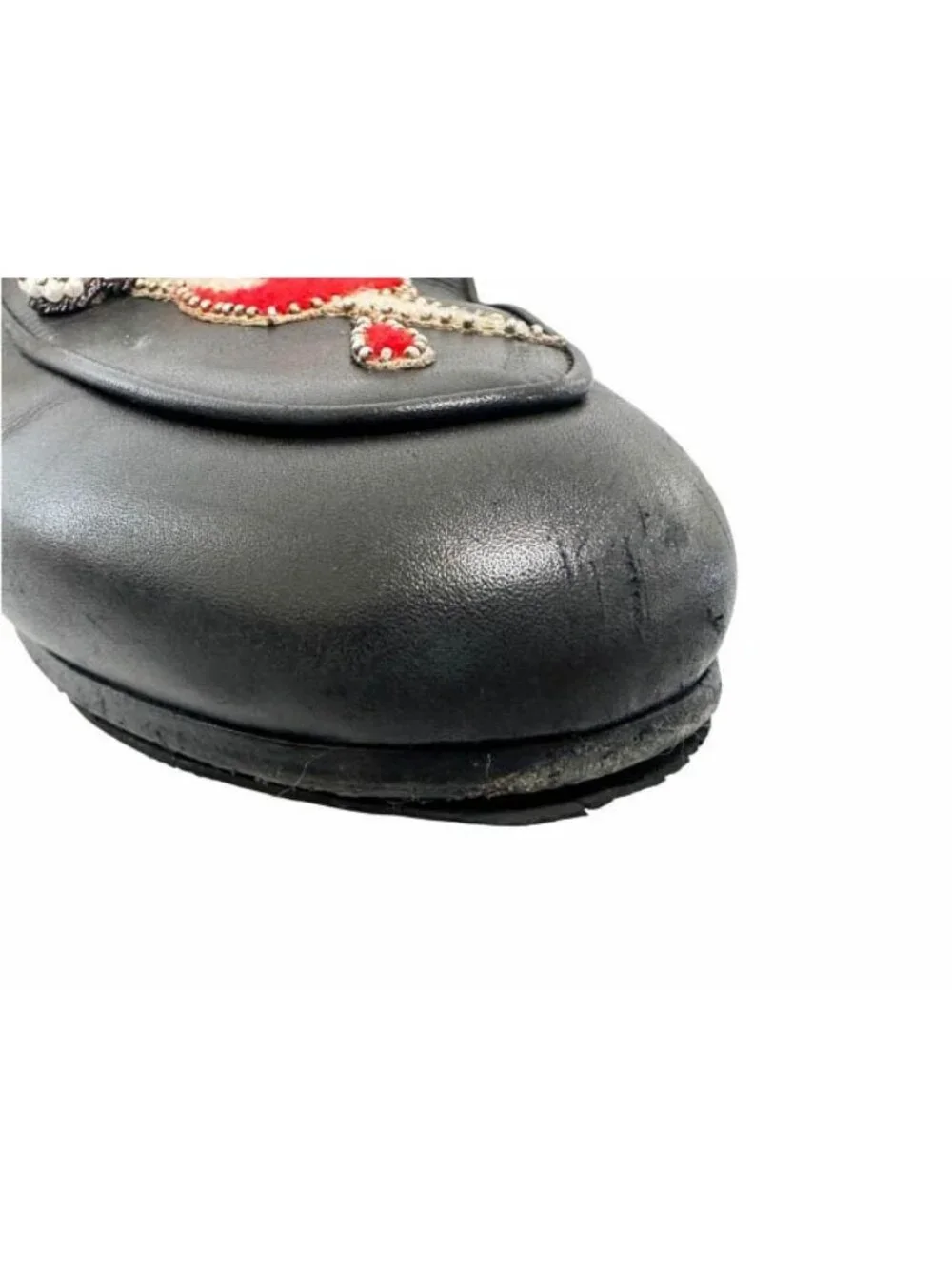 Gucci Princetown Horsebit Fur Mules Slip Ons Black